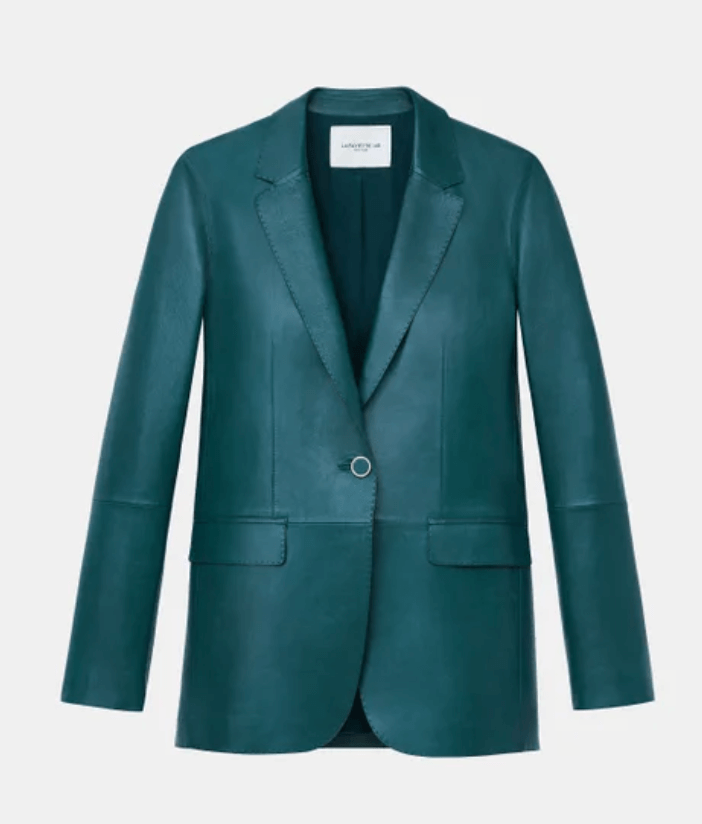 Deep Ivy leather blazer